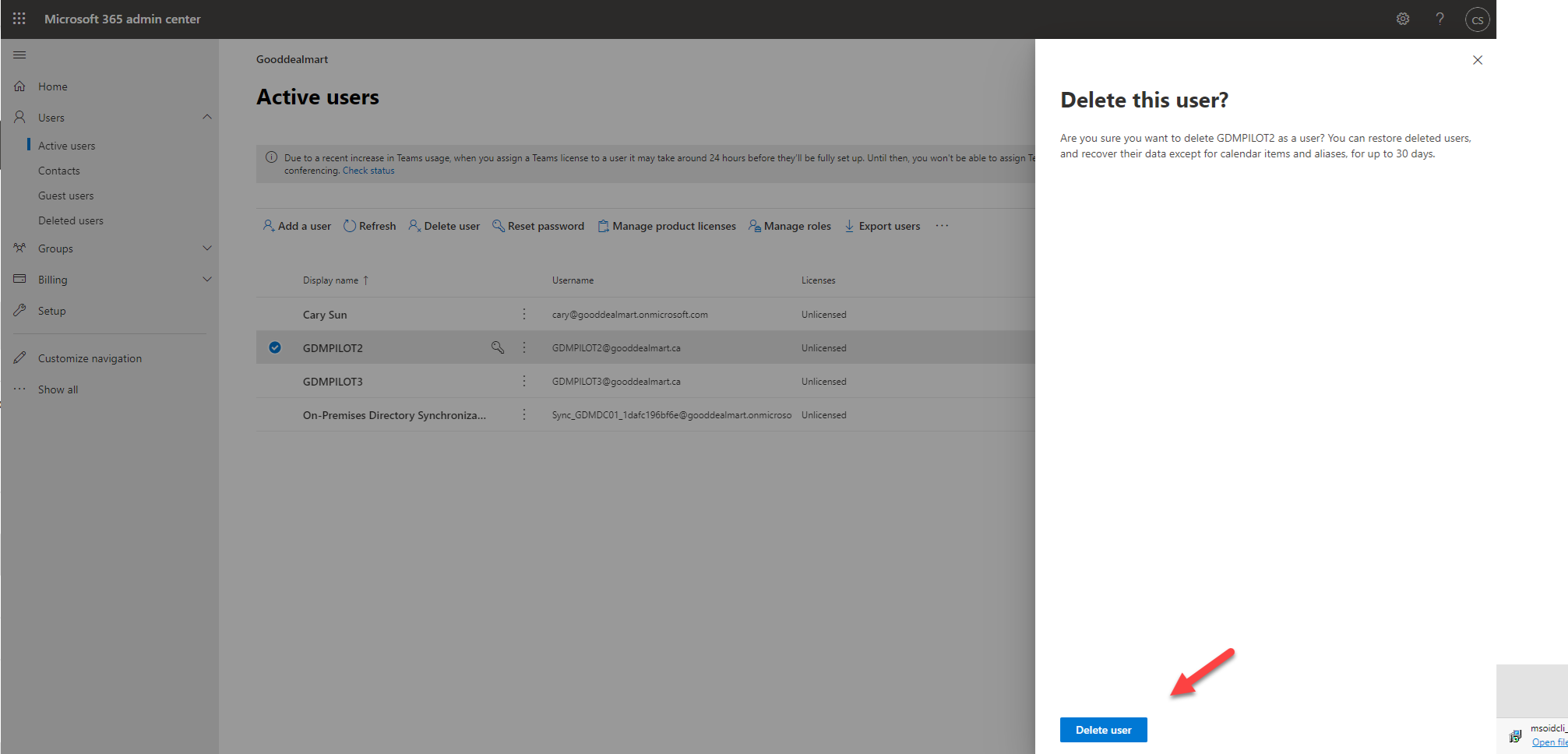 102020 1925 Howtoremove12 - How to remove Users (Objects) that were synchronized through the Azure active directory connect tool