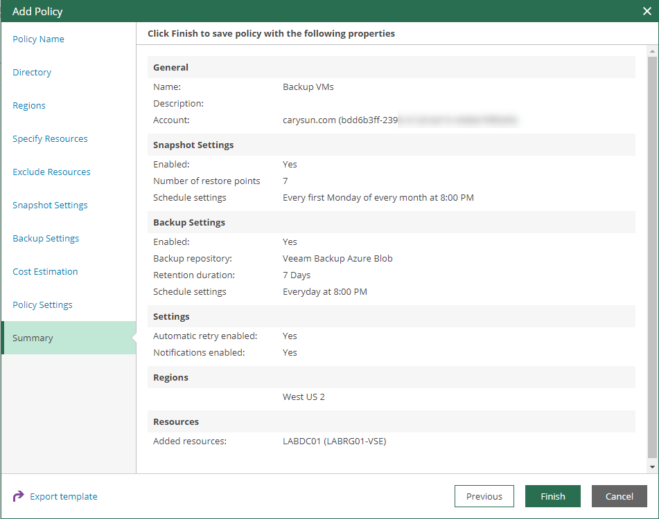 102220 2115 HowtoConfig55 - How to configure Veeam Backup for Microsoft Azure 1.0 with auto create service account