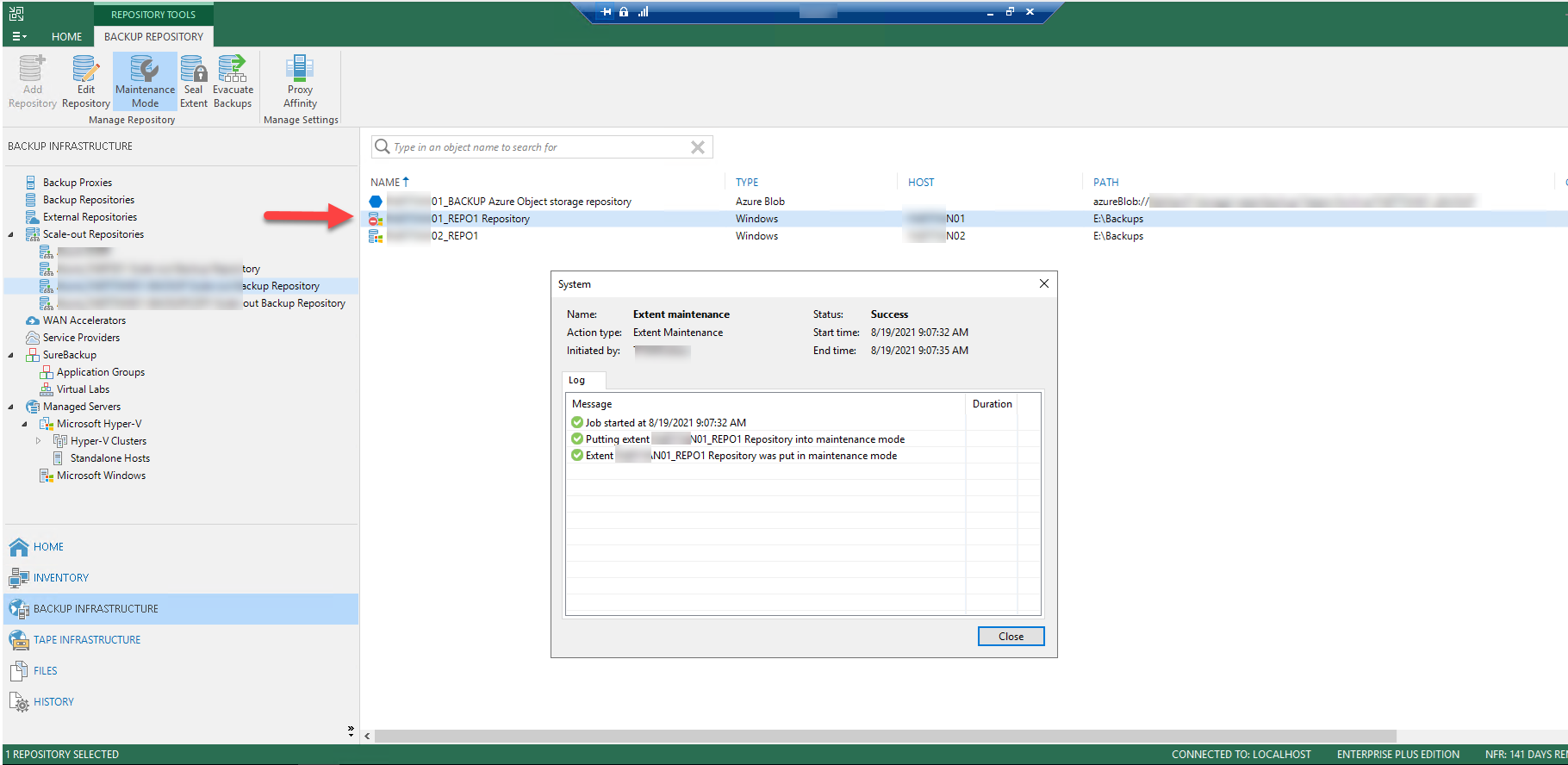 121121 1917 HowtomoveVe11 - How to move Veeam SOBR Performance Tier to another Server (repository)