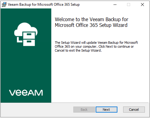 121421 0428 HowtoInstal5 - How to Install Veeam Backup for Microsoft Office 365 V5d cumulative patch KB4222