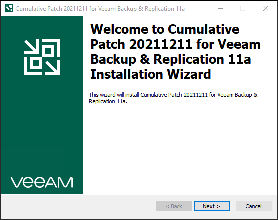 122321 2019 HowtoInstal6 - How to Install Veeam Backup & Replication V11a Cumulative Patches P20211211