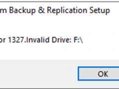 031522 2258 Howtofixupg1 240x180 - How to fix upgrade Veeam backup & Replication failed --Error 1327.Invalid Drive