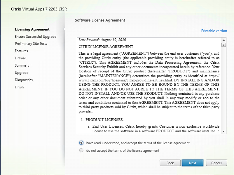 040722 1530 Howtoupgrad11 - How to upgrade to Citrix Virtual Apps 7 2203 LTSR Edition