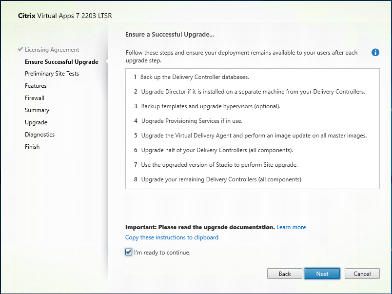 040722 1530 Howtoupgrad12 - How to upgrade to Citrix Virtual Apps 7 2203 LTSR Edition