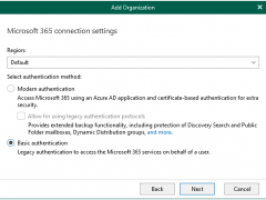 042922 1547 Howtoaddorg48 240x180 - How to add organization with Basic Authentication at Veeam Backup for Microsoft 365