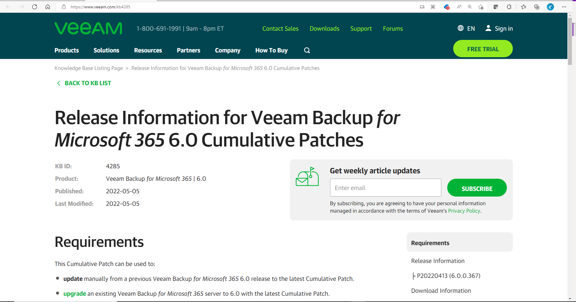 050522 1825 Howtoinstal1 - How to install Veeam Backup for Microsoft 365 v6.0 Cumulative Patches P20220413