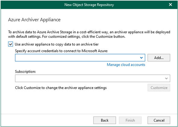 060122 1633 HowtoMicros40 - How to add Microsoft Azure Archive Storage Repository with Azure archiver appliance at Veeam Backup for Microsoft 365