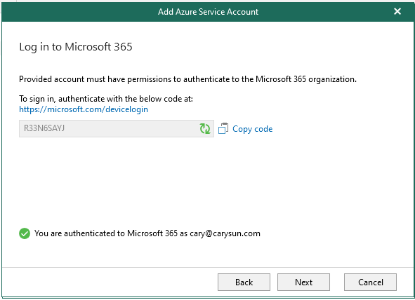 060122 1633 HowtoMicros72 - How to add Microsoft Azure Archive Storage Repository with Azure archiver appliance at Veeam Backup for Microsoft 365