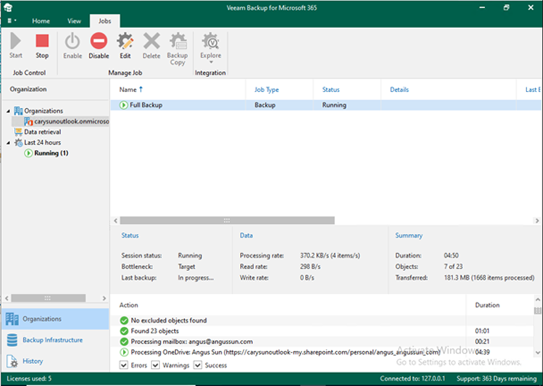 012823 2151 Howtocreate11 - How to create a backup job with local repositories to backup the entire organization in Veeam Backup for Microsoft 365 v6
