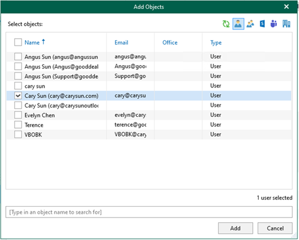 012823 2225 Howtocreate4 - How to create a backup job to backup the specific users, groups, sites, teams, and organizations in Veeam Backup for Microsoft 365 v6