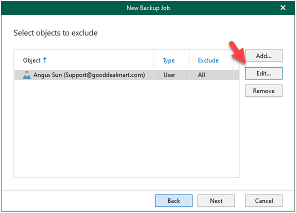012923 1856 Howtocreate5 - How to create a backup job to backup the organization objects to Azure blob cool tier repository in Veeam Backup for Microsoft 365 v6