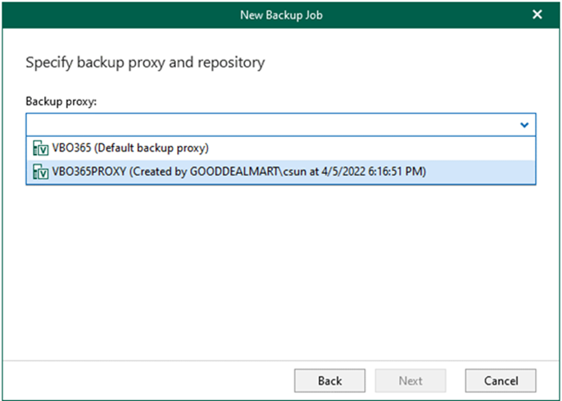 012923 1856 Howtocreate8 - How to create a backup job to backup the organization objects to Azure blob cool tier repository in Veeam Backup for Microsoft 365 v6