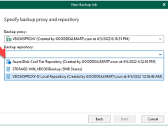012923 1856 Howtocreate9 240x180 - How to create a backup job to backup the organization objects to Azure blob cool tier repository in Veeam Backup for Microsoft 365 v6