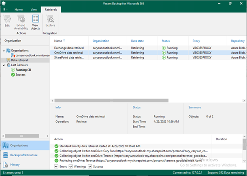 012923 2102 Howtocreate11 - How to create a OneDrive data retrieval job in Veeam Backup for Microsoft 365 v6