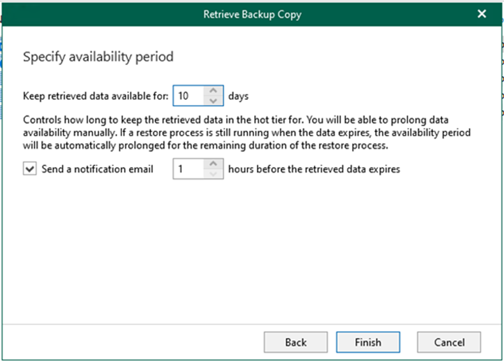 012923 2102 Howtocreate9 - How to create a OneDrive data retrieval job in Veeam Backup for Microsoft 365 v6