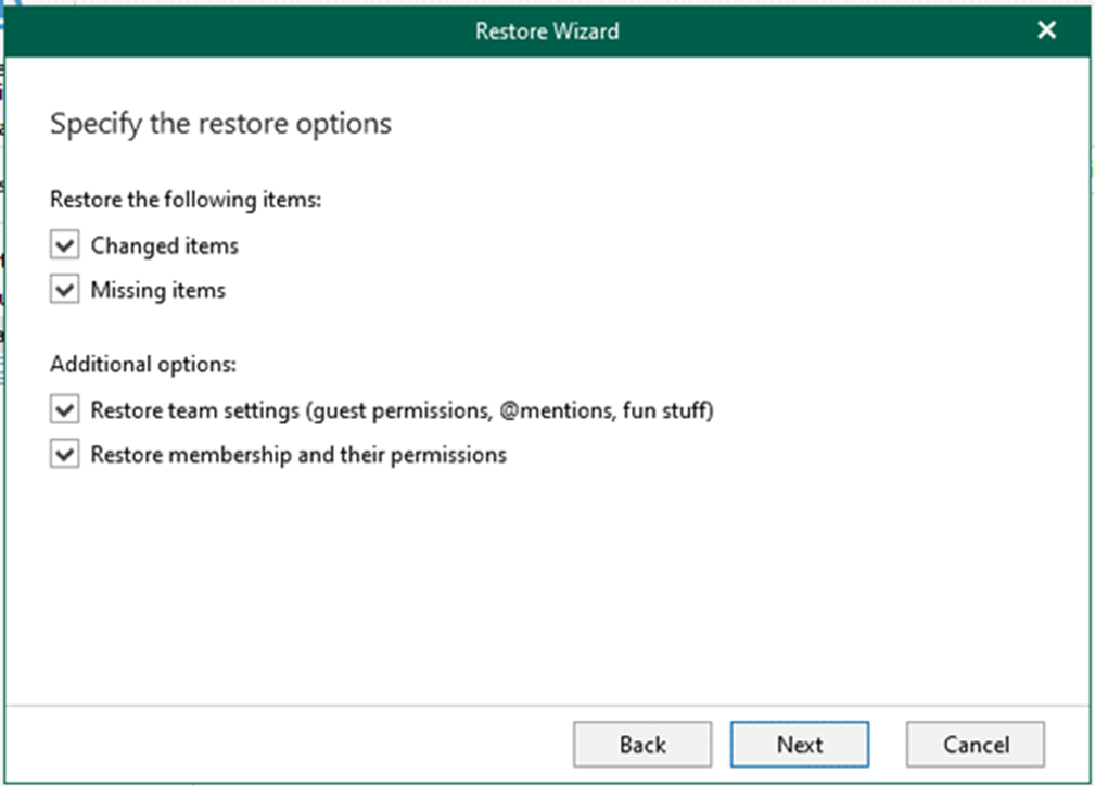 020423 2023 Howtorestor14 - How to restore Teams data from retrieved data in Veeam Backup for Microsoft 365 v6