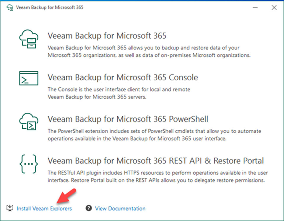 020423 2223 Howtoinstal7 - How to install Veeam Explorers for Tenants in Veeam Backup for Microsoft 365 v6
