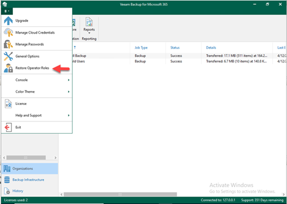 020523 0527 HowtoaddRes1 - How to add Restore Operator role for the Veeam Backup for Microsoft 365 v6