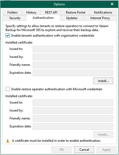 020523 0609 Howtoconfig3 - How to configure the REST API and Restore Portal on a separate server for Veeam Backup for Microsoft 365 v6