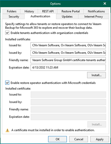 020523 0609 Howtoconfig6 - How to configure the REST API and Restore Portal on a separate server for Veeam Backup for Microsoft 365 v6