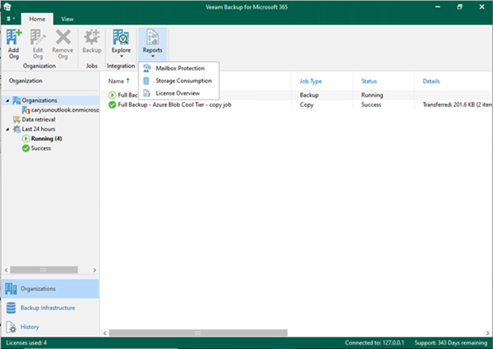 020523 2219 Howtocreate1 - How to create Mailbox Protection Reports from the Veeam Backup for Microsoft 365