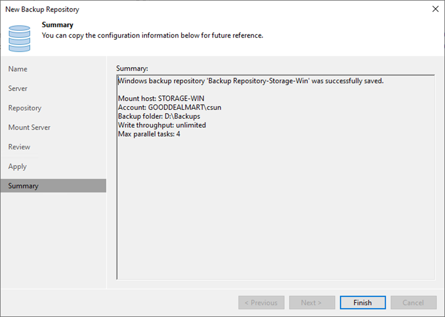 082523 1642 Howtoaddthe15 - How to add the Microsoft Windows Server’s local directory as a Backup Repository at Veeam Backup and Replication v12