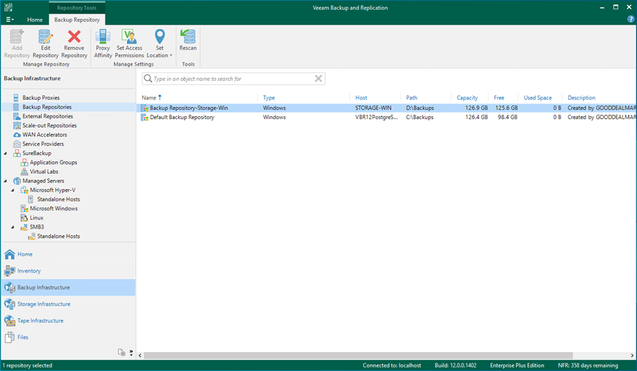 082523 1642 Howtoaddthe16 - How to add the Microsoft Windows Server’s local directory as a Backup Repository at Veeam Backup and Replication v12