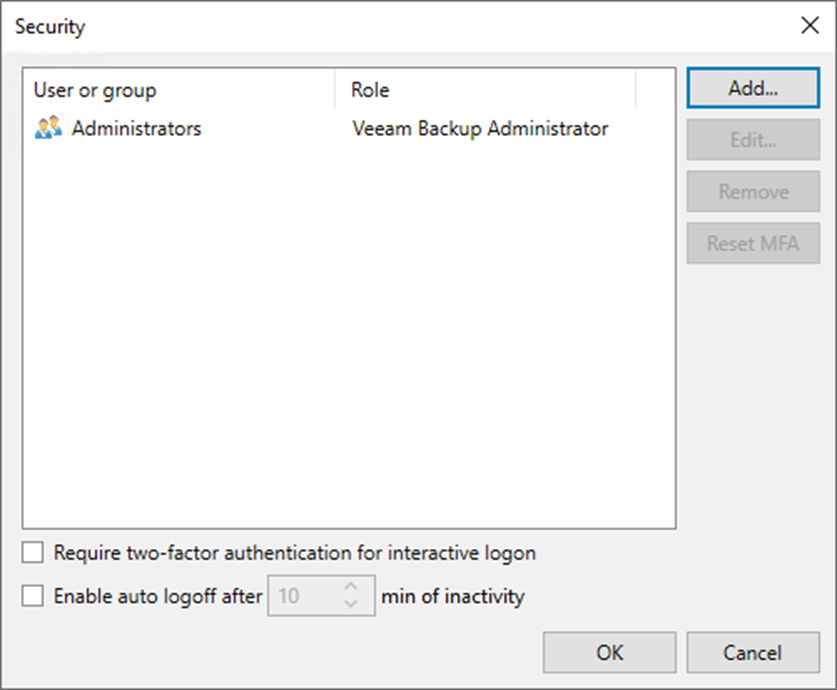 082623 1635 Howtoconfig3 - How to configure Multi-Factor Authentication for Users at Veeam Backup and Replication v12