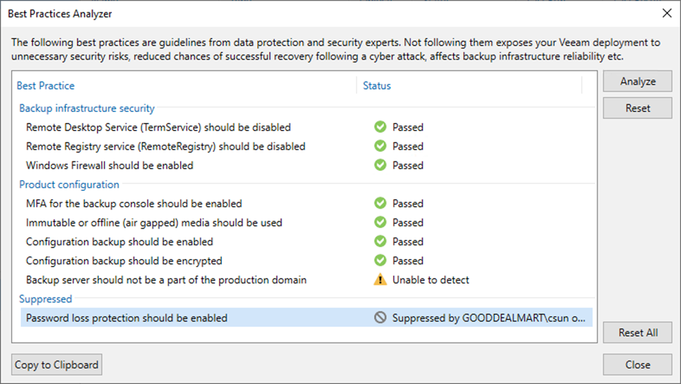 082723 2023 HowtoConfig7 - How to Configure Best Practices Analyzer at Veeam Backup and Replication v12