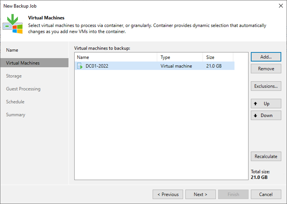 090323 1803 Howtocreate7 - How to create an Immutable Backup job to backup the specified VMs at Veeam Backup and Replication v12
