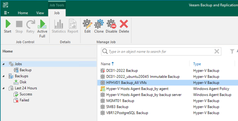 091623 1807 Howtocreate29 768x392 - How to create a Backup job to backup all VMS of the Hyper-V Host at Veeam Backup and Replication v12