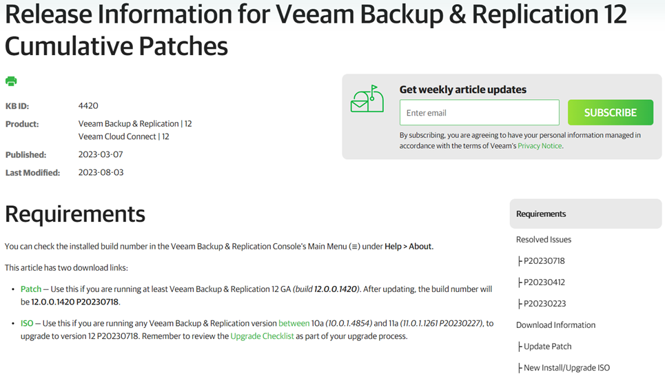 092323 2144 HowtoInstal1 - How to Install Cumulative Patches P20230718 for Veeam Backup & Replication Console 12