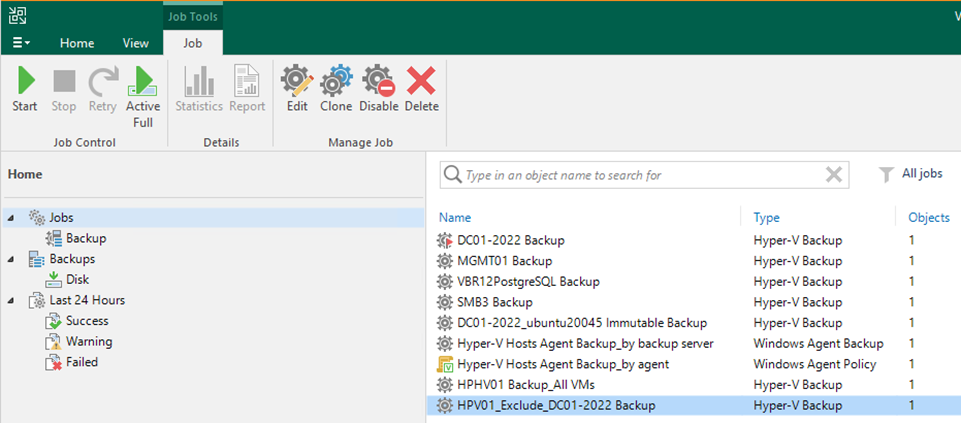 092423 0053 Howtocreate32 - How to create a Backup job to backup the VMS portion of the Hyper-V Host at Veeam Backup and Replication v12