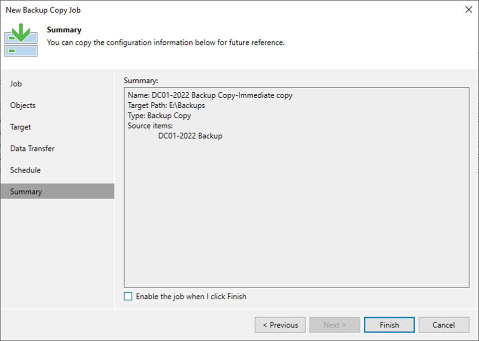 092423 0437 Howtocreate24 - How to create a Backup Copy Job with Immediate copy from the backup job workload at Veeam Backup and Replication v12