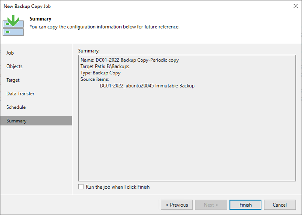 092423 0522 Howtocreate24 - How to create a Backup Copy Job with Periodic copy from the backup job workload at Veeam Backup and Replication v12