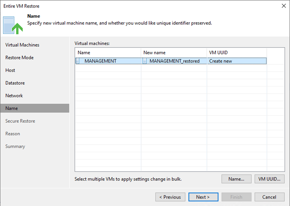 100923 0506 SecureResto21 - Secure Restore the Entire VM to the New Location at Veeam Backup and Replication v12