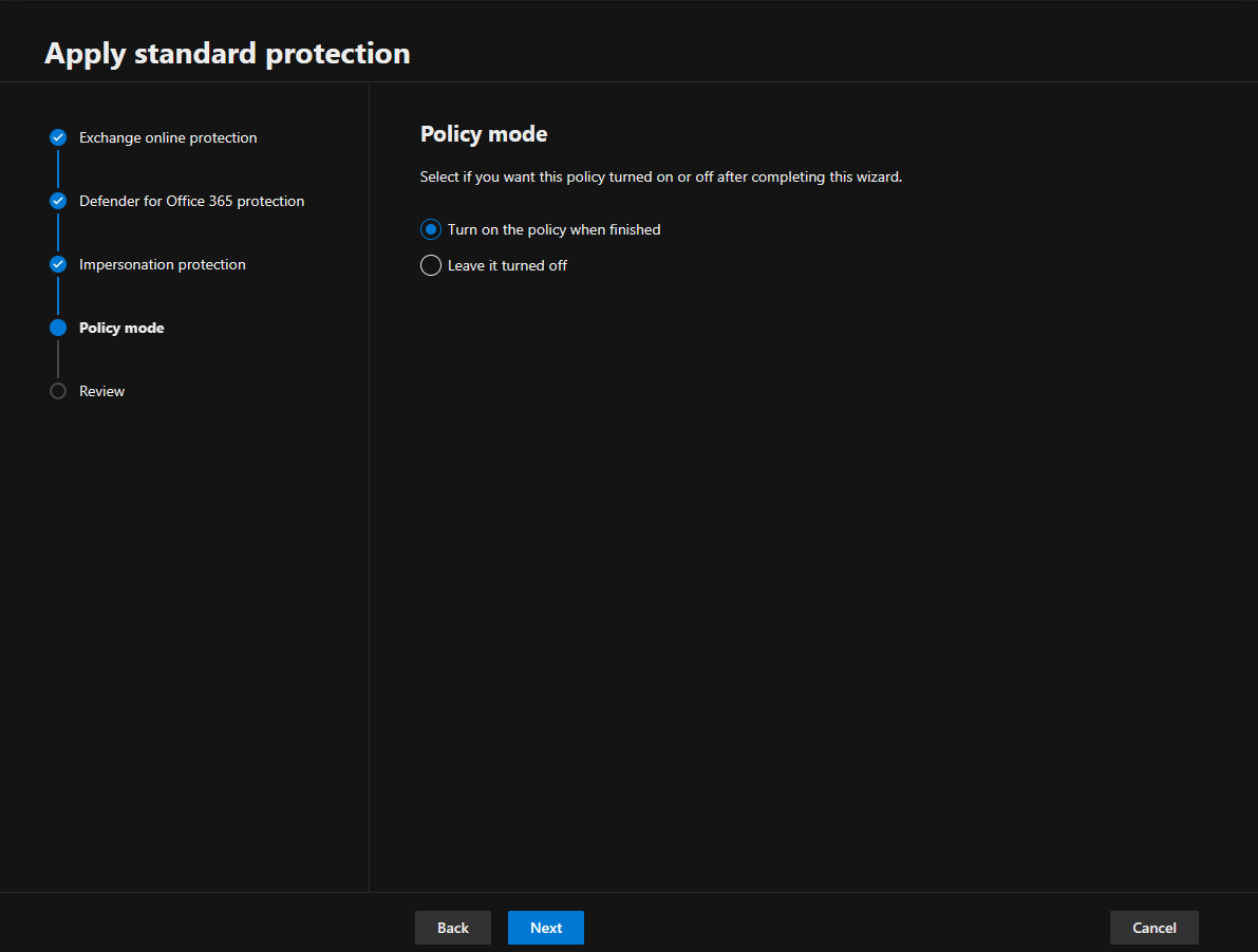 032024 2156 Howtousethe12 - How to use the Microsoft Defender portal to assign Standard preset security policies to users