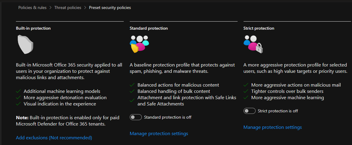 032024 2156 Howtousethe5 - How to use the Microsoft Defender portal to assign Standard preset security policies to users