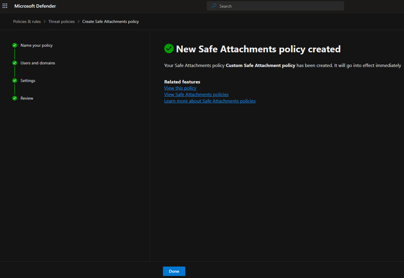 032124 2040 Howtocreate13 - How to create custom Safe Attachments policies in Microsoft Defender for Office 365